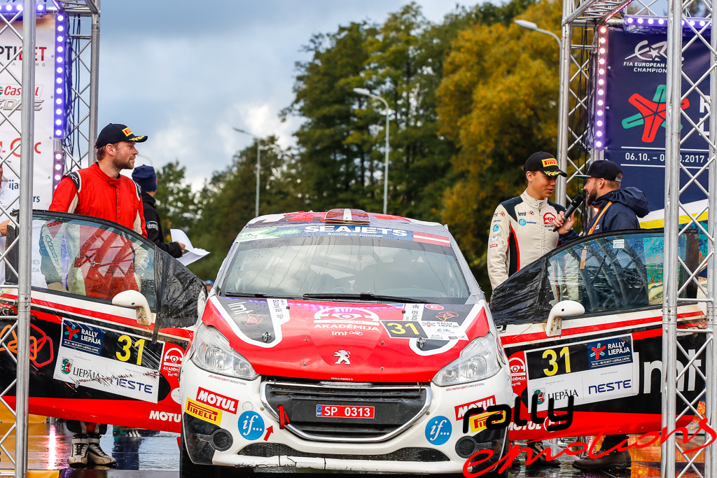 Sportisti Rally Liepāja 2017 trasē